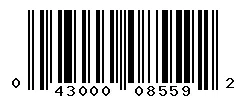UPC 043000085592 barcode image