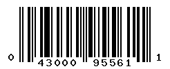 UPC barcode number 043000955611