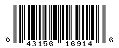 UPC barcode number 043156169146