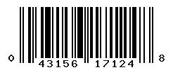 UPC barcode number 043156171248