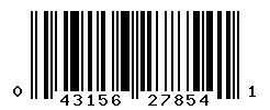 UPC barcode number 043156278541