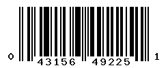 UPC barcode number 043156492251
