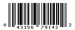 UPC barcode number 043156791422