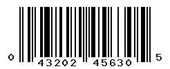 UPC barcode number 043202456305