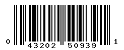 UPC barcode number 043202509391