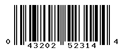 UPC barcode number 043202523144