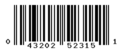 UPC barcode number 043202523151