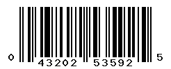 UPC barcode number 043202535925