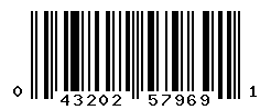 UPC barcode number 043202579691