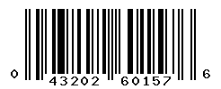 UPC barcode number 043202601576