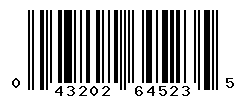UPC barcode number 043202645235