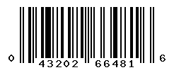 UPC barcode number 043202664816