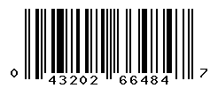 UPC barcode number 043202664847