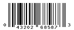 UPC barcode number 043202685873