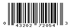 UPC barcode number 043202720543