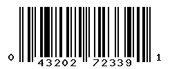UPC barcode number 043202723391