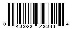 UPC barcode number 043202723414