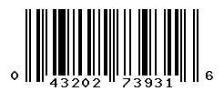UPC barcode number 043202739316