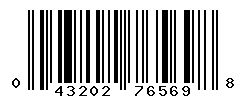 UPC barcode number 043202765698