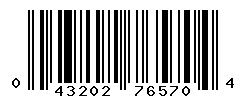 UPC barcode number 043202765704