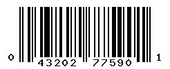 UPC barcode number 043202775901