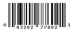 UPC barcode number 043202776021