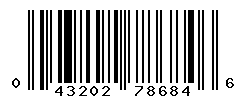 UPC barcode number 043202786846