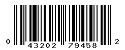 UPC barcode number 043202794582