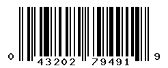 UPC barcode number 043202794919