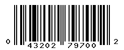 UPC barcode number 043202797002
