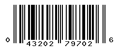 UPC barcode number 043202797026