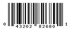 UPC barcode 043202826801