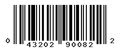 UPC barcode number 043202900822
