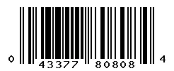 UPC barcode 043377808084