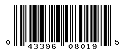 UPC barcode number 043396080195