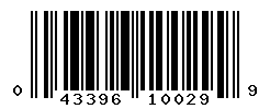 upc 043396100299 barcode image