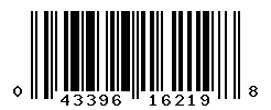 UPC barcode number 043396162198