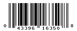 UPC barcode number 043396163508