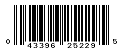 UPC barcode number 043396252295
