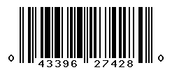 UPC barcode number 043396274280