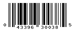 upc 043396300385 barcode image