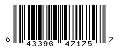 UPC barcode number 043396471757