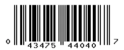 043475440407 barcode