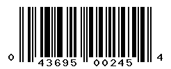upc 043695002454 barcode image
