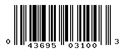 upc 043695031003 barcode image