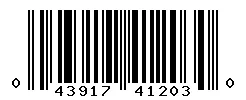 UPC barcode 043917412030