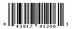 upc 043917412061 barcode image