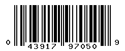 UPC barcode number 043917970509