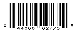 UPC barcode number 044000027759