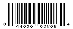 UPC barcode number 044000028084